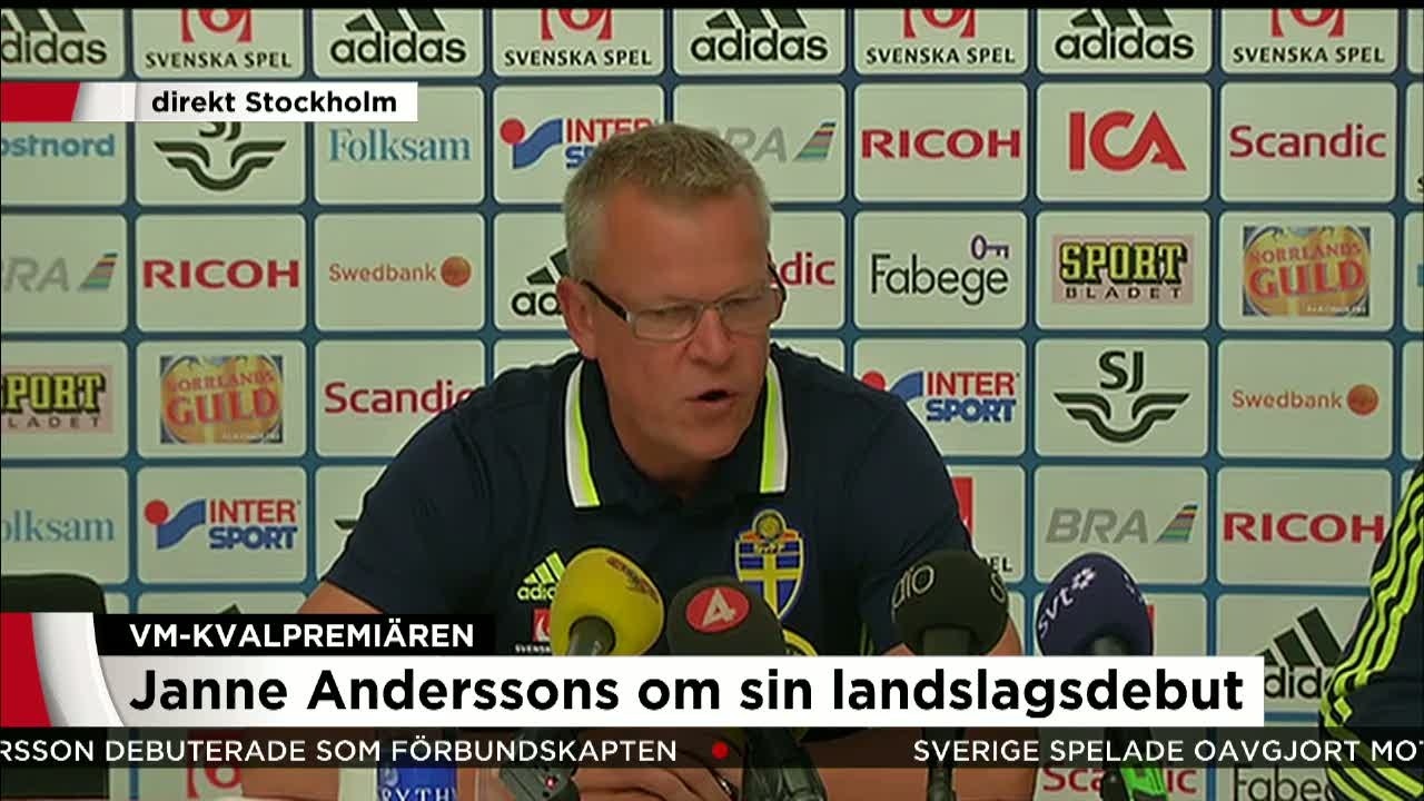 Förbundskapten Janne Andersson: "Grundjobbet Var Bra"