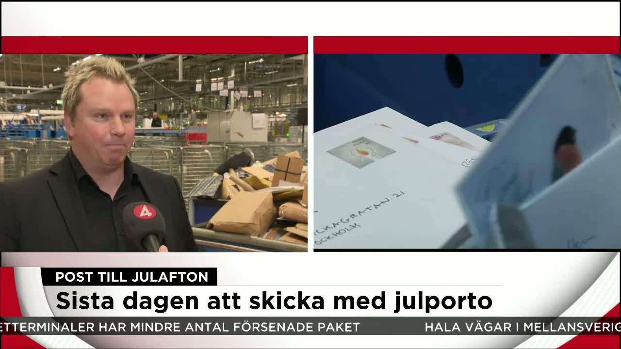 Sista dagen att skicka julkort med julporto