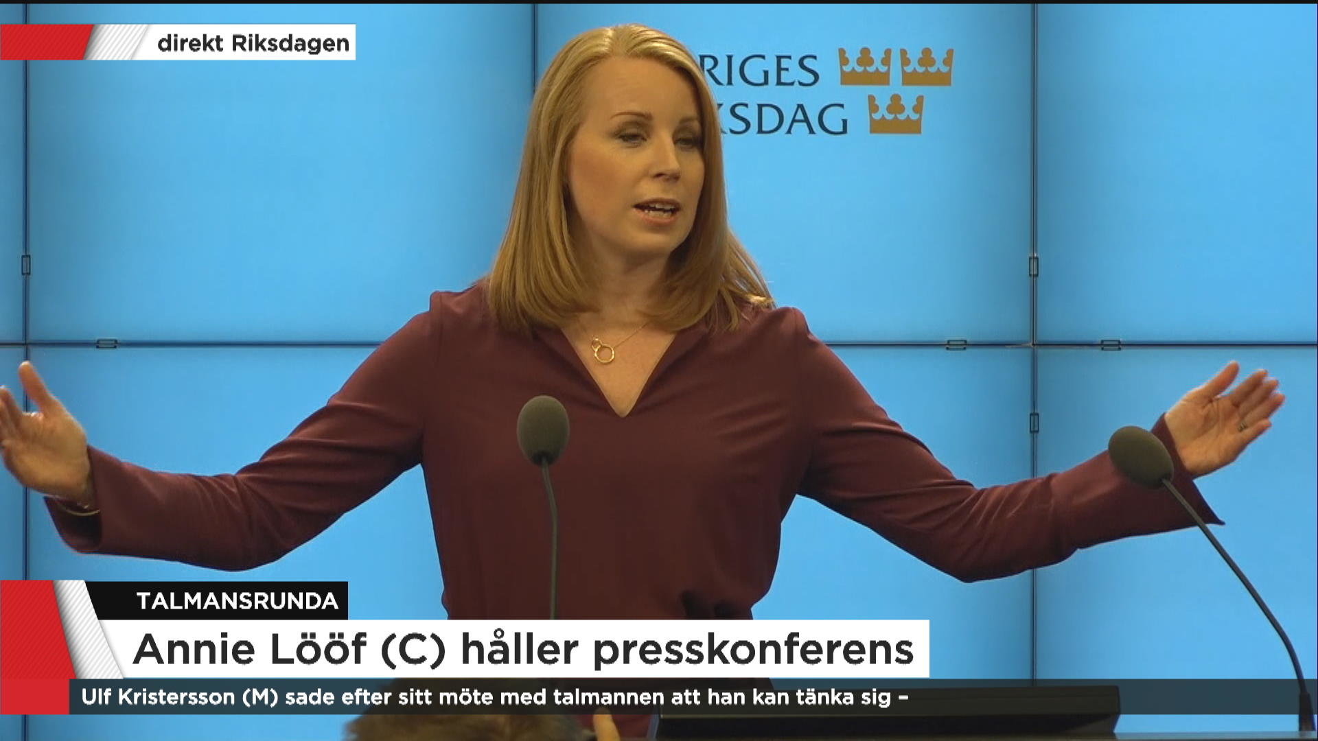 Sd Och V Fortsatt Uteslutet För Annie Lööf Sex Partier 6664