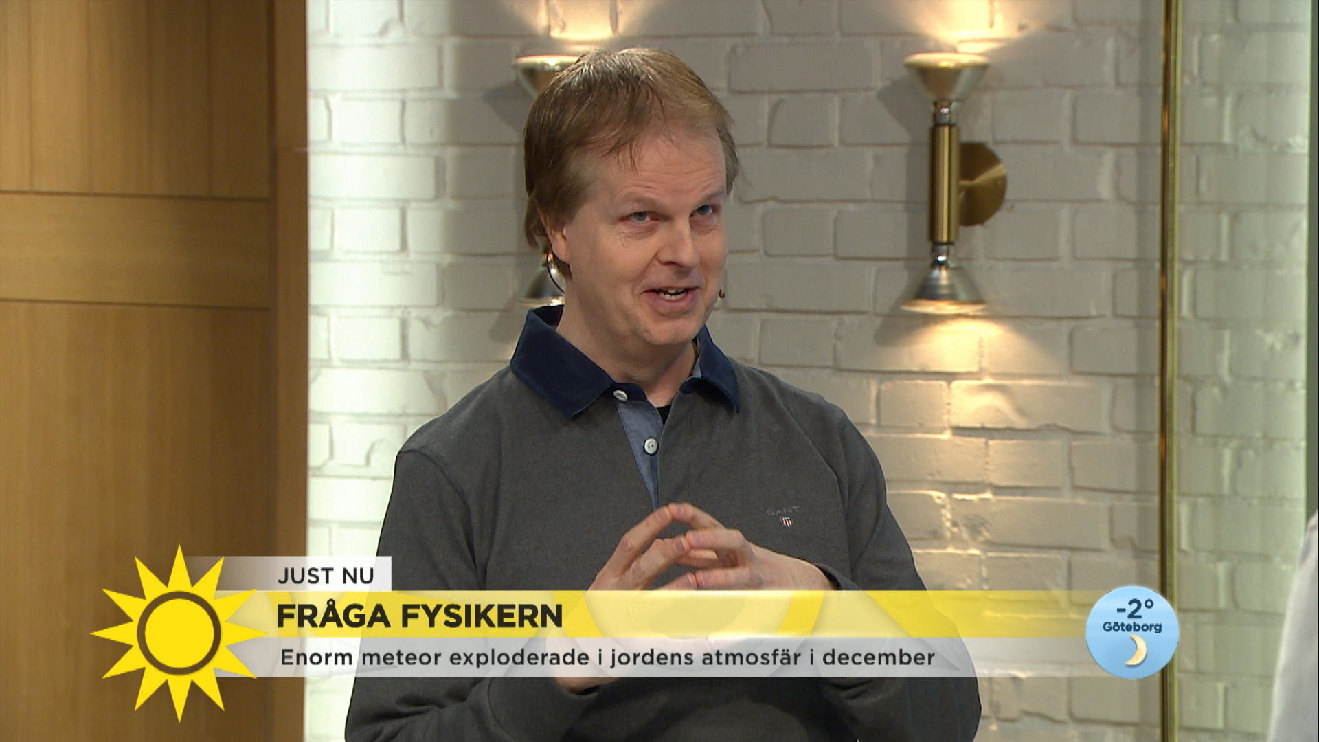 Fysikern Patrik Norqvist i Nyhetsmorgon