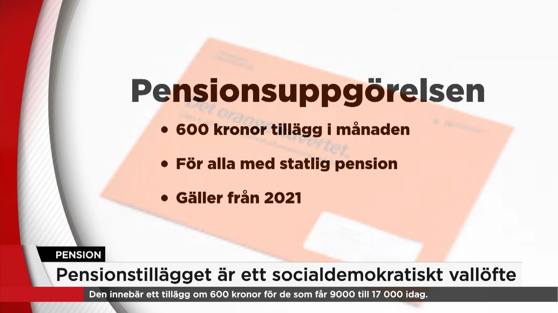 Höjda pensioner för de som arbetat och får minst