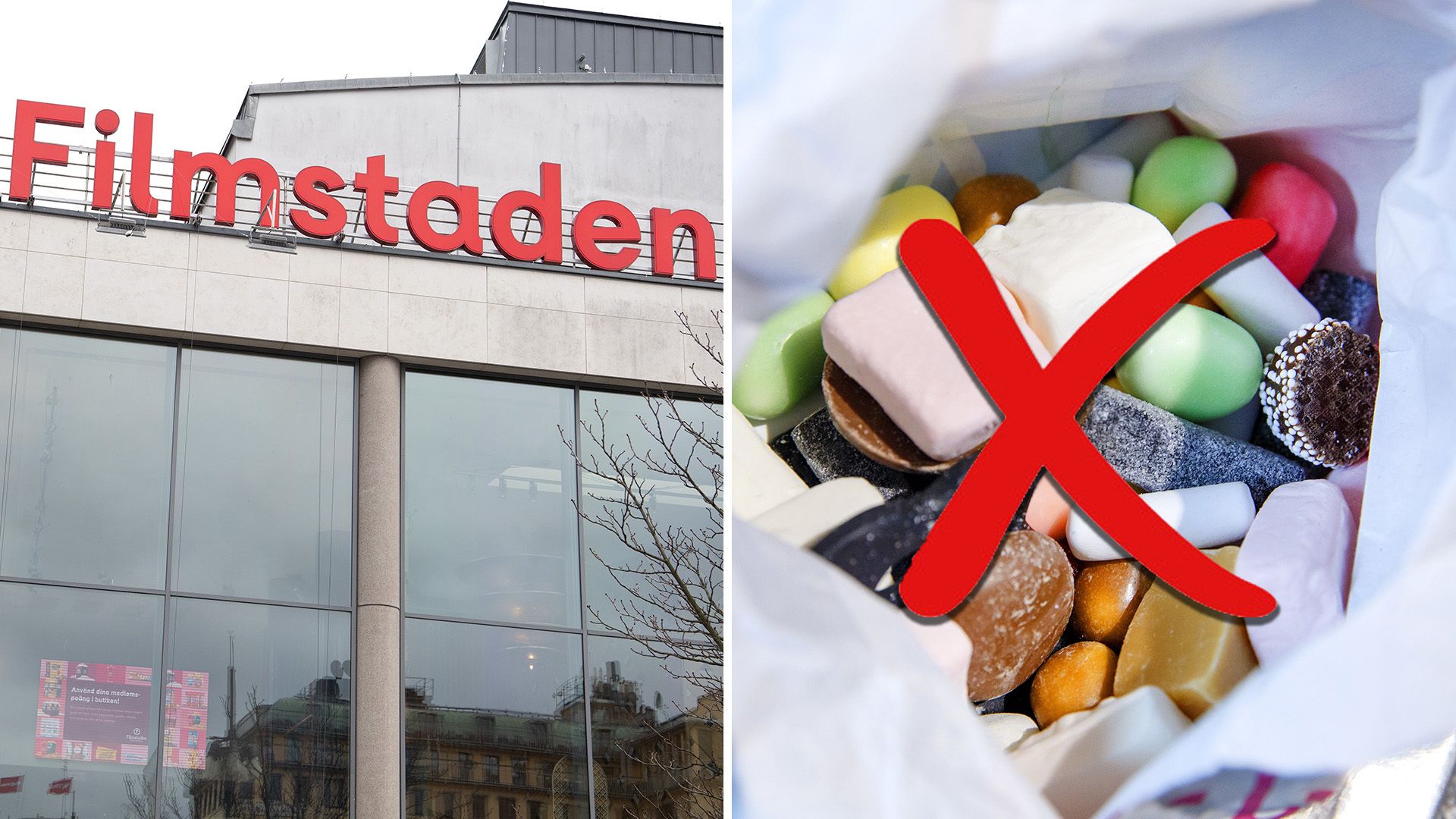 Filmstaden förbjuder medhavt godis: ”Kan komma som en chock”