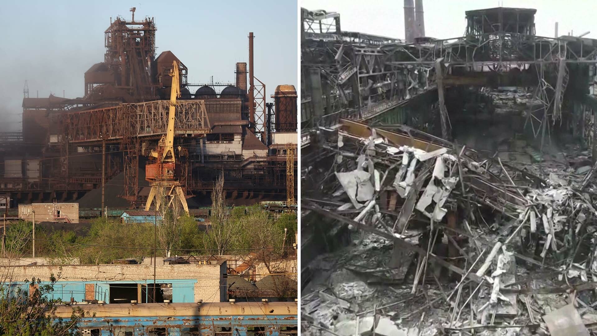 Ryska bilder inifrån Stålverket i Mariupol släppta