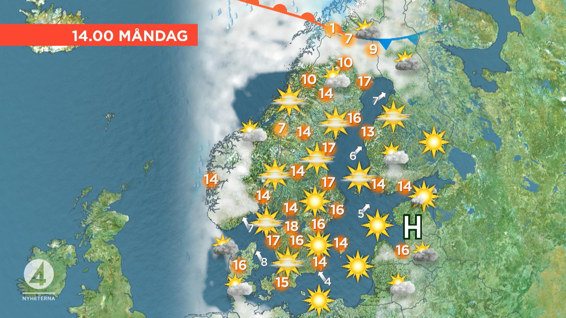 Soligt vårväder på ingång till helgen