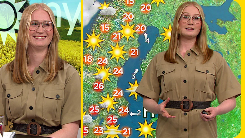 Välkommen nya meteorologen Caroline