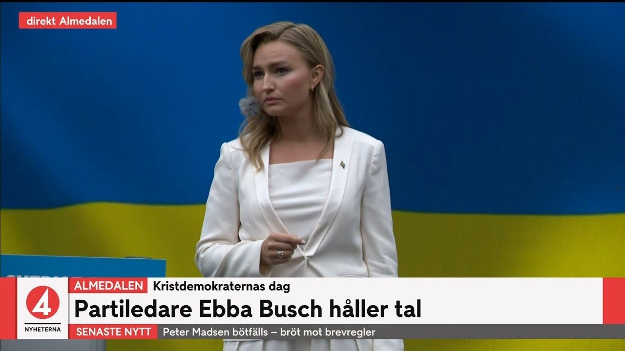 Ebba Busch (KD) Talar I Almedalen