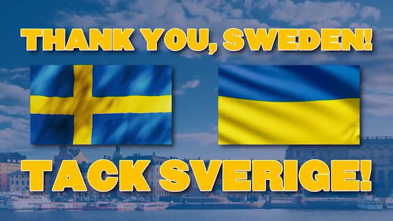 Ukraina tackar Sverige i ny film