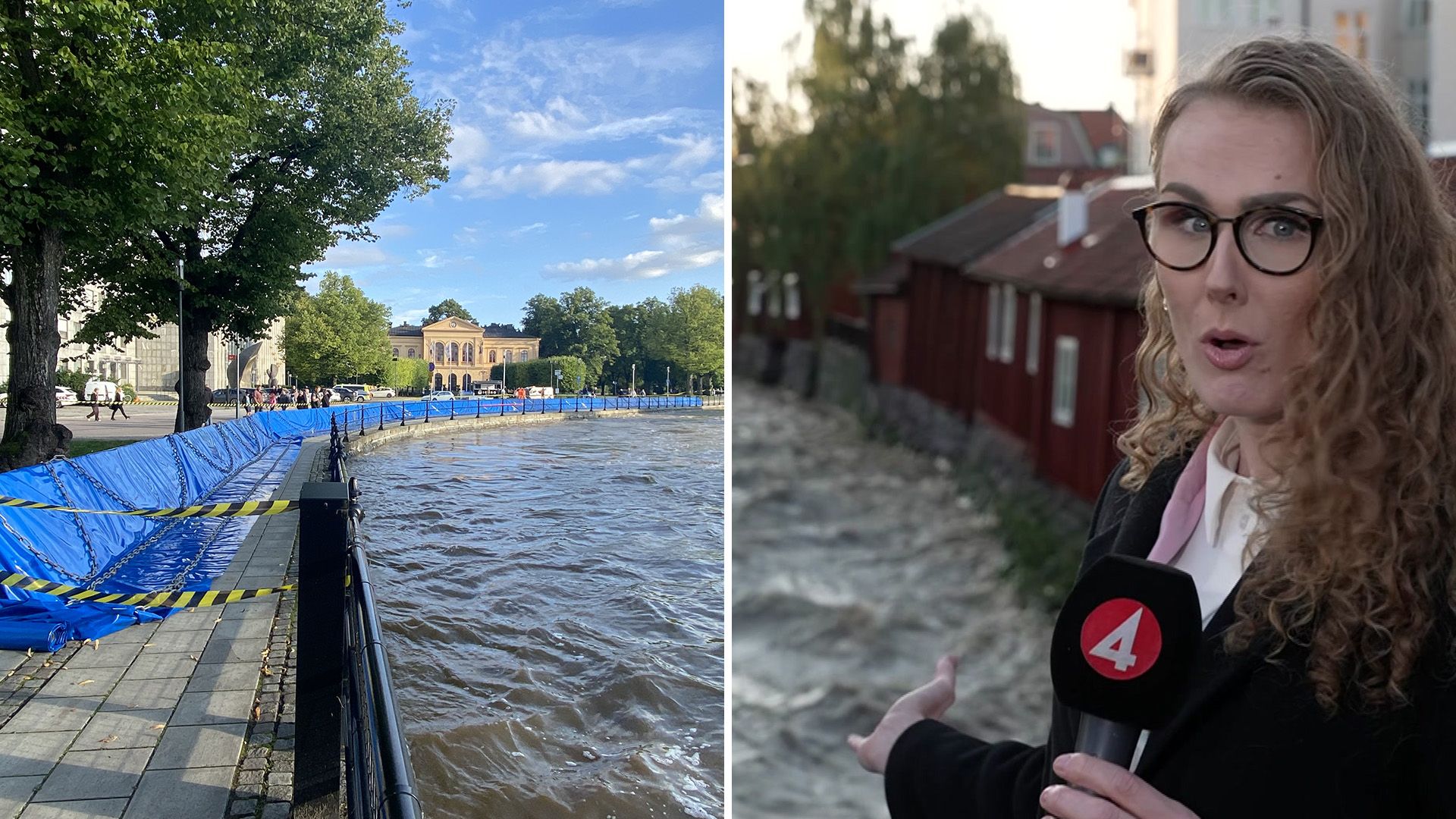 Svartån kan svämma över – stadshuset i Västerås i riskzonen