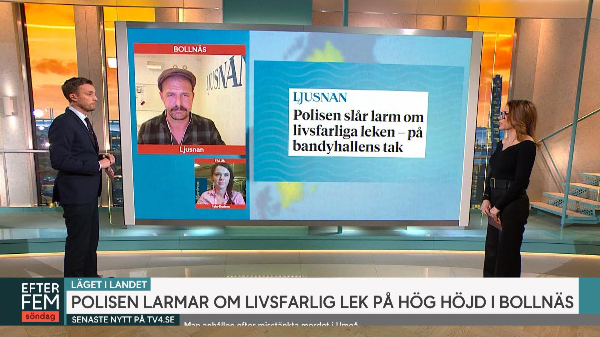 Polisen Larmar Om Livsfarlig Lek På Hög Höjd I Bollnäs