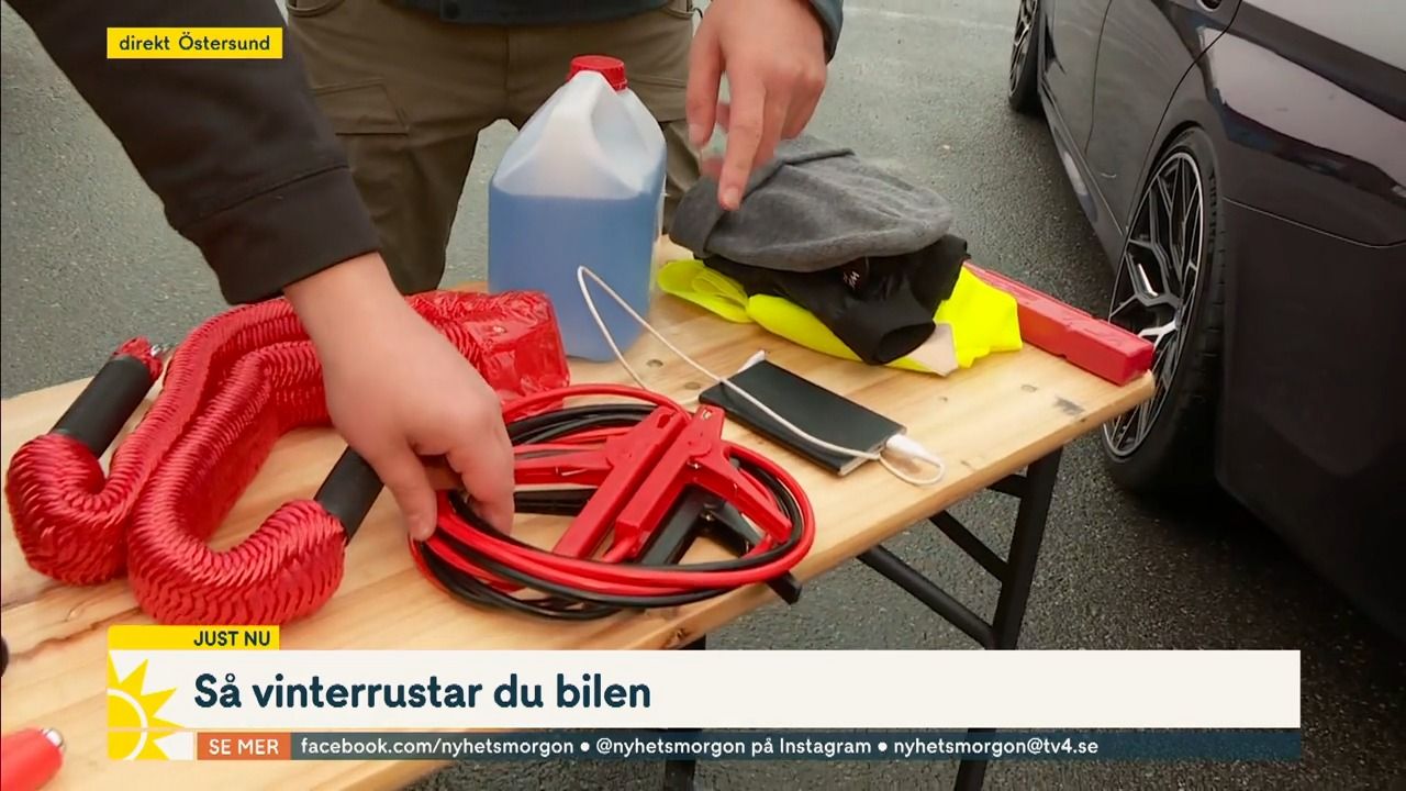 Så här ska din beredskapslåda i bilen se ut