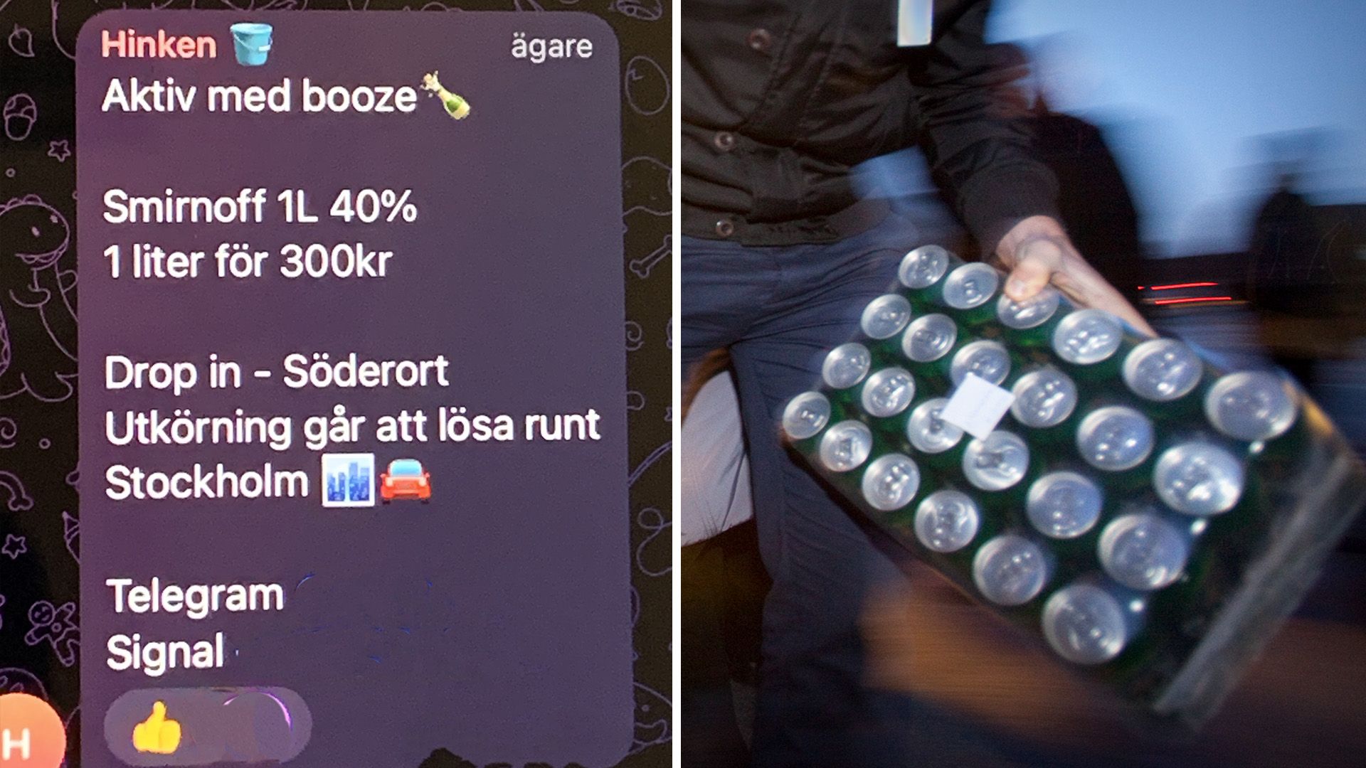 Langaren säljer sprit till unga via sociala medier